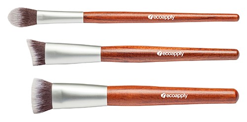 Set de brochas contouring 3 piezas Ecoapply
