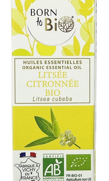 Aceite esencial de Verbena exótica orgánica (Litsea cubeba) Born to Bio 10 ml