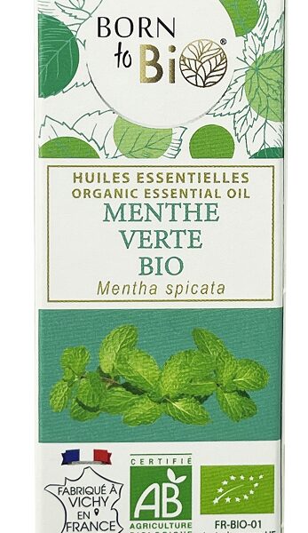 Aceite esencial de menta verde orgánica (Mentha spicata) Born to Bio 10 ml