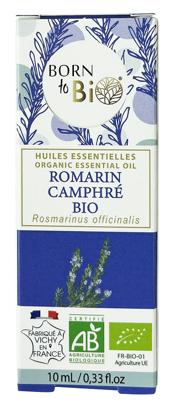 Aceite esencial de romero alcanforado orgánico Born to Bio 10 ml