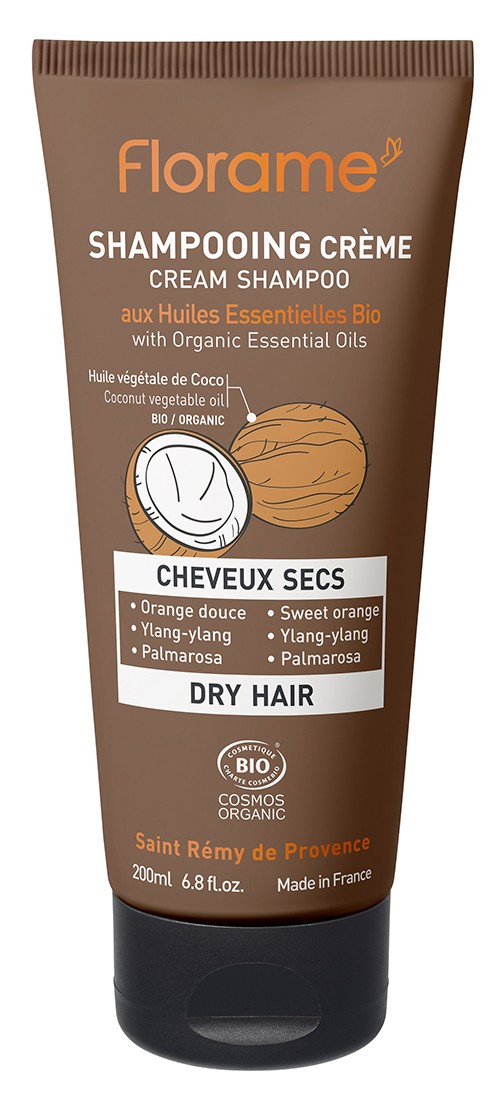 Champú crema para cabello seco Florame