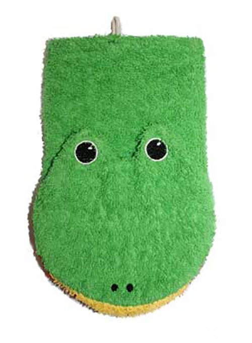 Manopla de algodón orgánico rana grande Fürnis