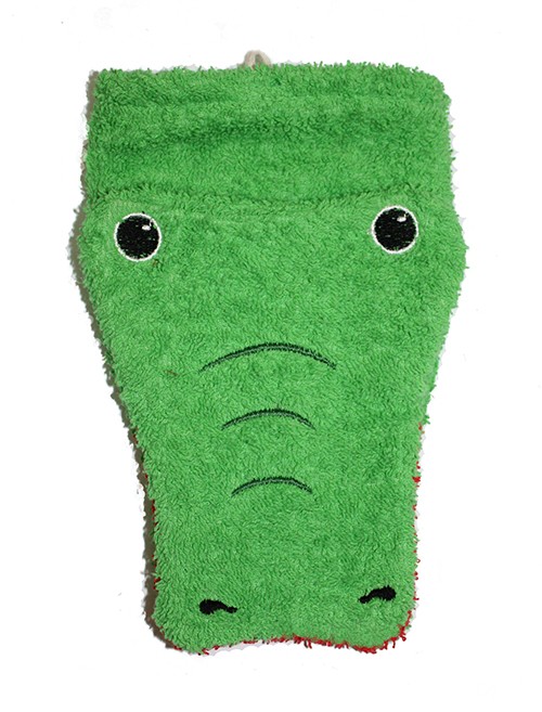 Manopla de algodón orgánico cocodrilo grande Fürnis