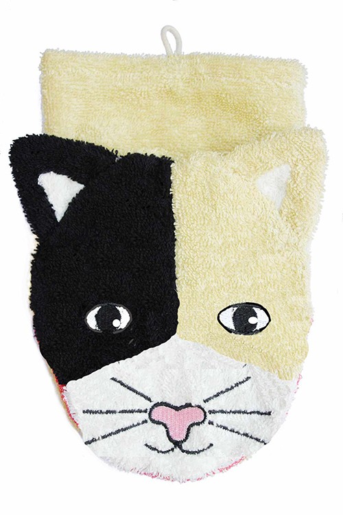 Manopla de algodón orgánico gato grande Fürnis