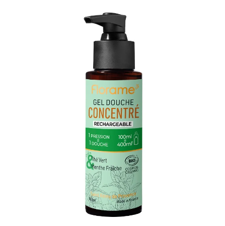 Gel de ducha concentrado - Té Verde & Menta Fresca Florame