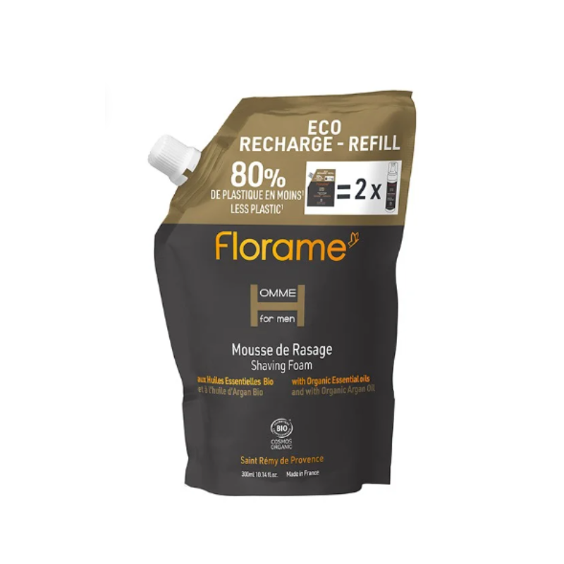 Eco-recarga espuma de afeitar Florame