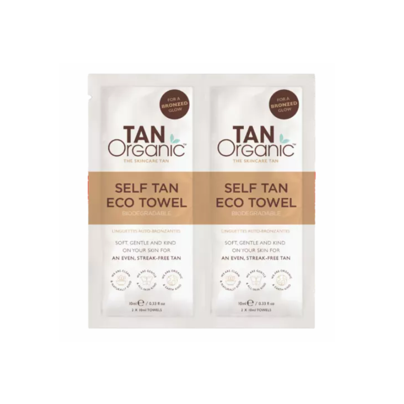 Toallitas autobronceadoras biodegradables Tanorganic (2uds)