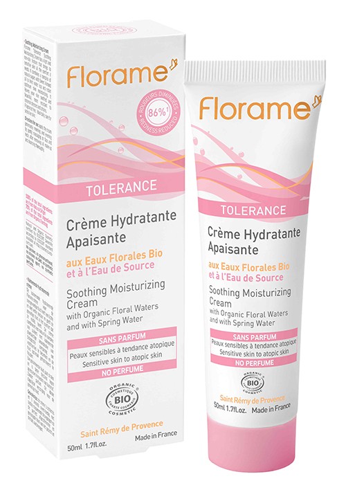 Crema facial hidratante calmante Tolerance Florame