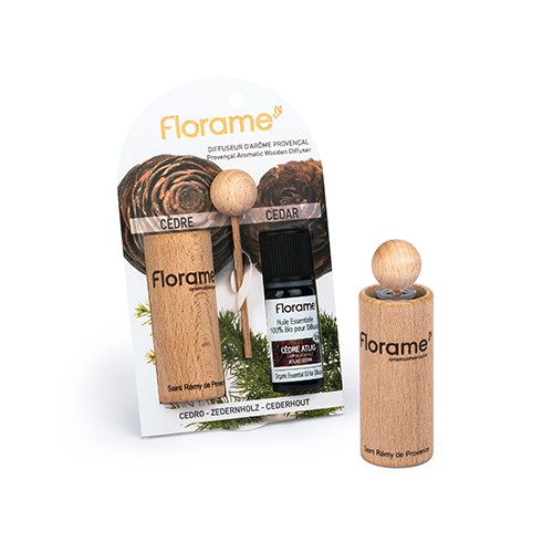 Difusor provenzal + aceite esencial de cedro Florame