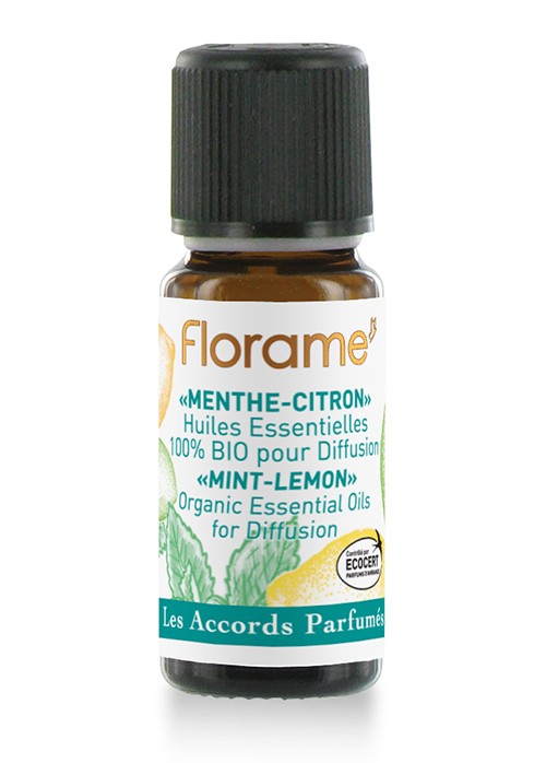 Composición BIO de aceites esenciales Menta-Limón Florame