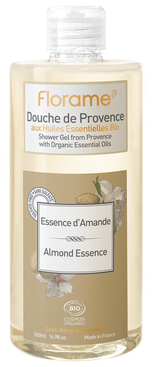 Gel de ducha provenzal de esencia de almendra 500 ml. Florame