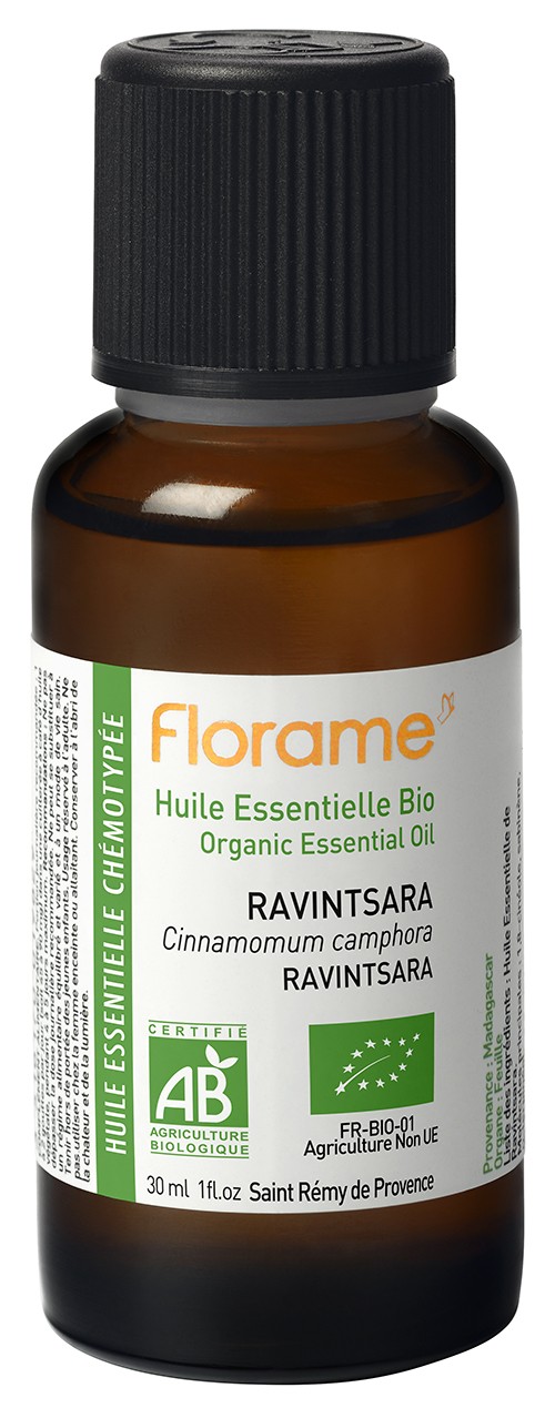 Aceite esencial Ravintsara (cinamomum camphora) 30 ml Florame