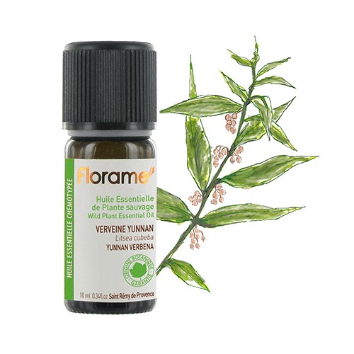 Aceite esencial Verbena Yunnan silvestre (litsea cubeba) Florame