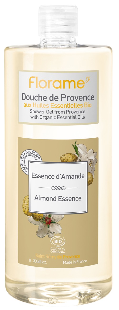 Gel de ducha provenzal de esencia de almendra 1 litro Florame