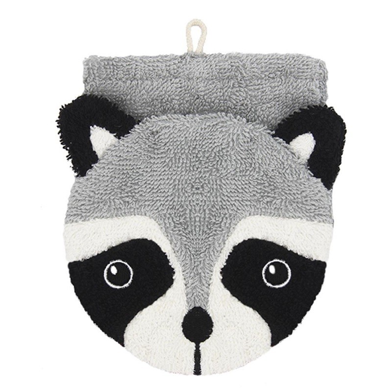 Manopla de algodón orgánico Mapache pequeña Fürnis